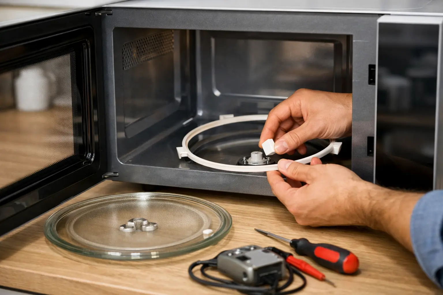 Microwave Turntable Not Spinning Repair Steps